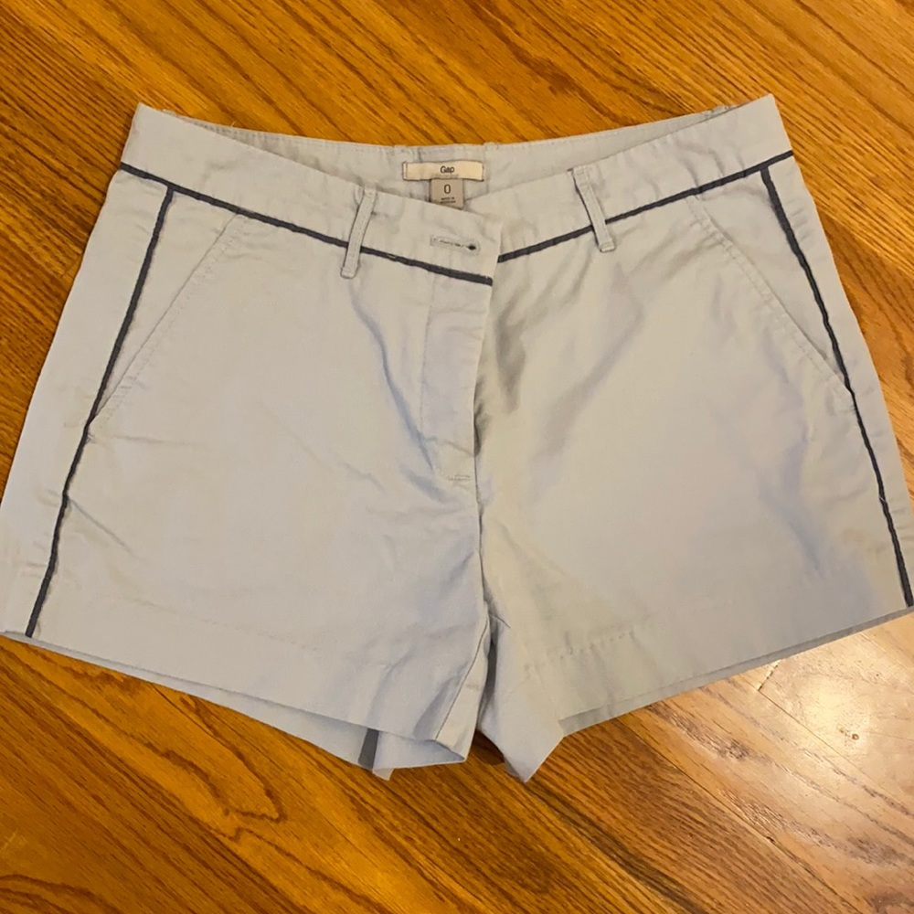 GAP light blue shorts with navy detail